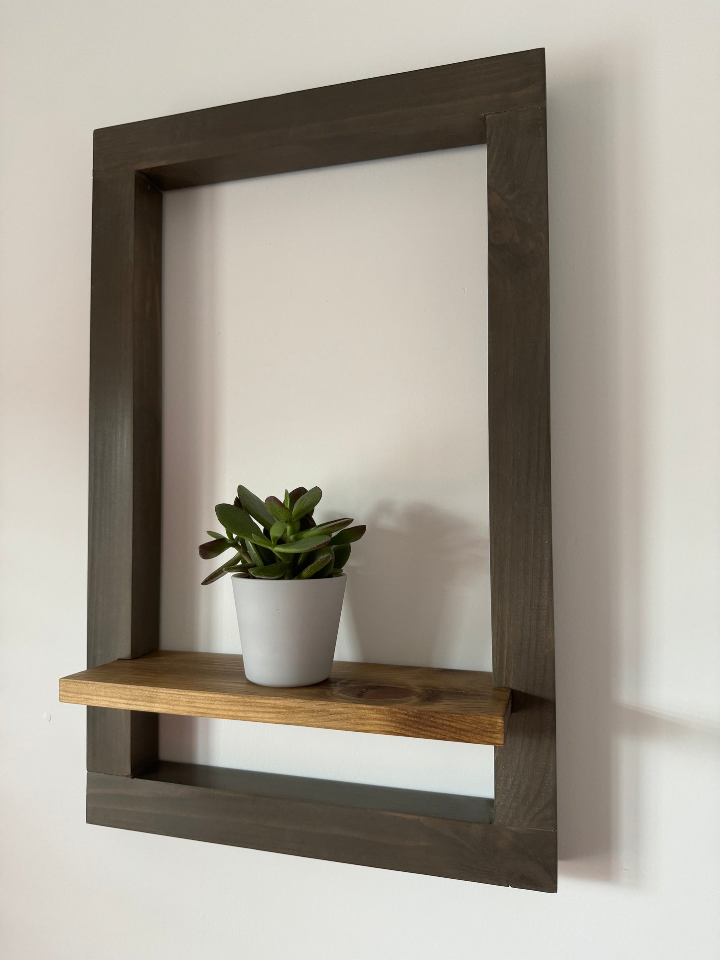 Frame with Enclosed Shelf