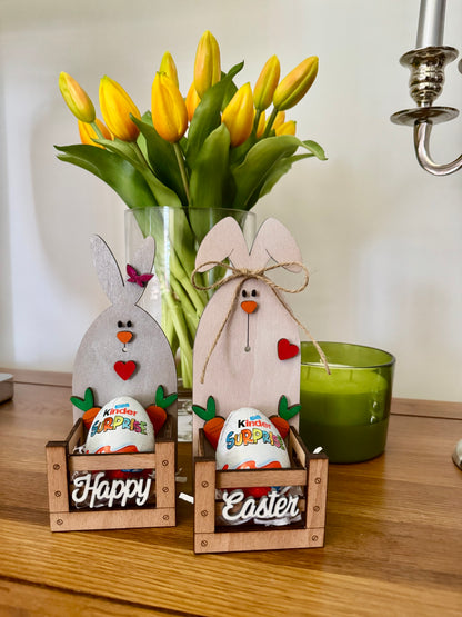 Wooden Easter Bunny Décor