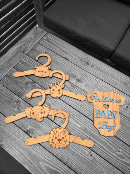 Personalised Wooden Baby Hamper Crate