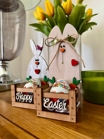 Wooden Easter Bunny Décor