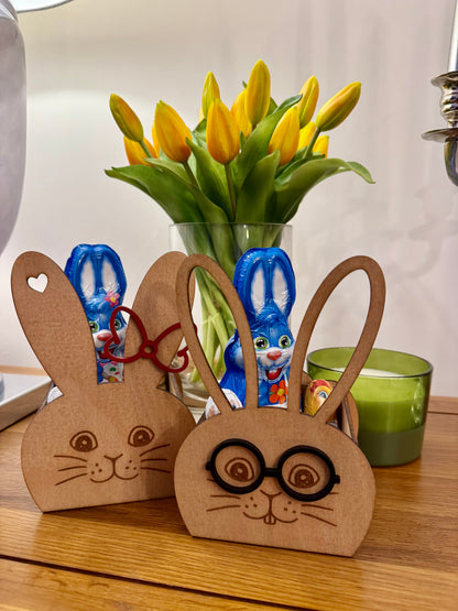Wooden Easter Bunny Basket