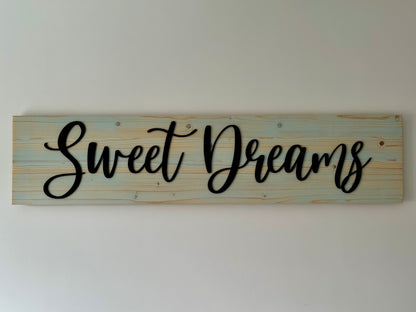 Sweet Dreams Wooden Wall Sign