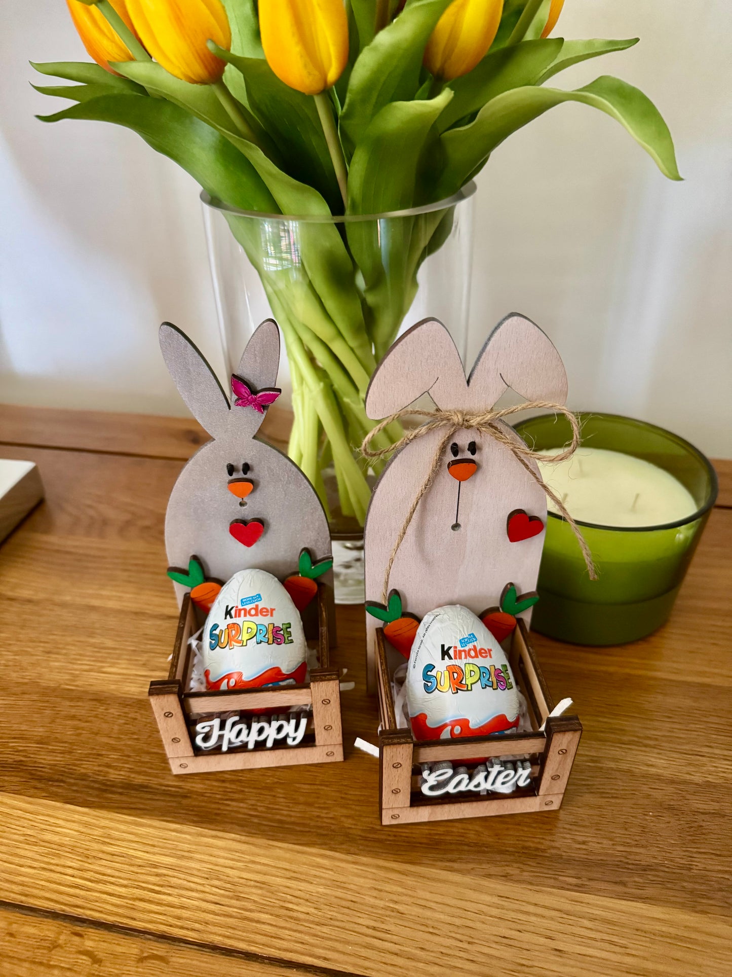 Wooden Easter Bunny Décor