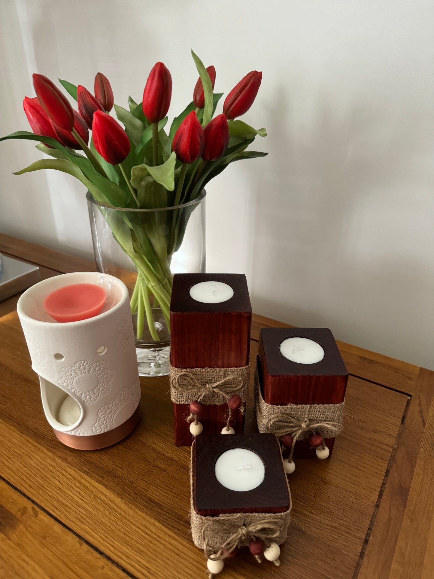 Wooden Candle Holders