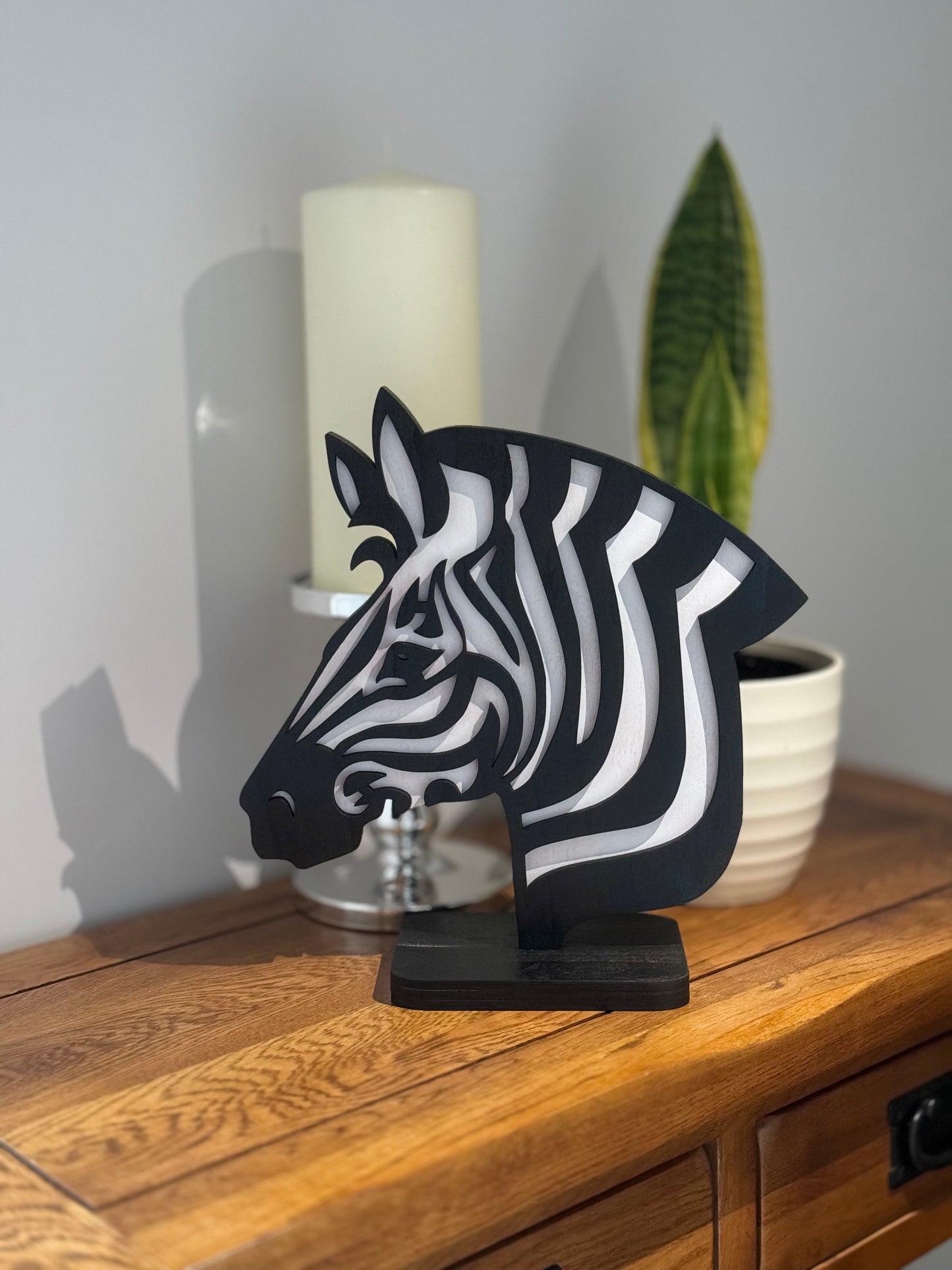 Zebra Head Sculpture