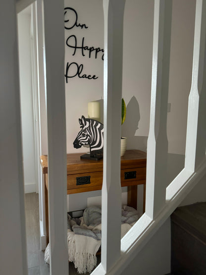 Zebra Head Sculpture