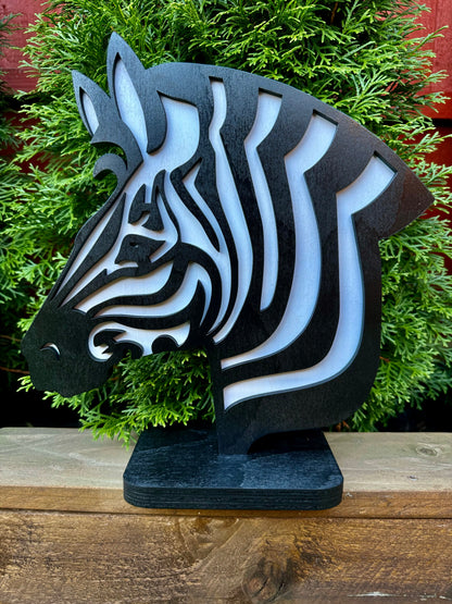 Zebra Head Sculpture
