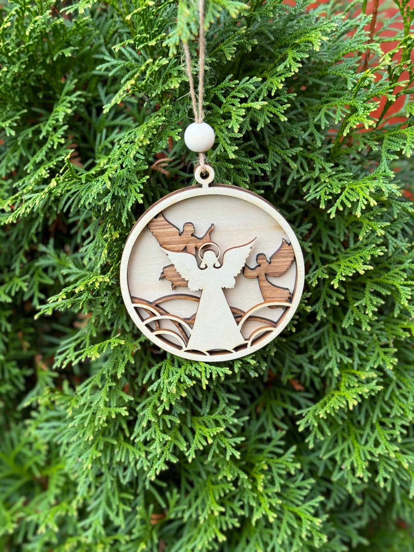 Wooden Nativity Baubles
