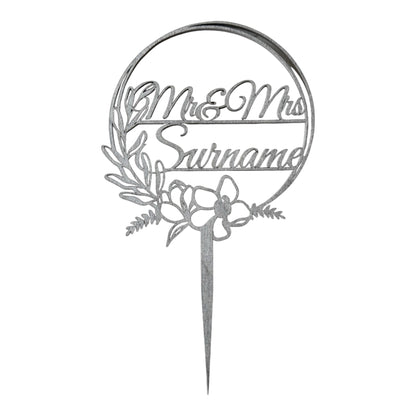 Personalised Wooden Wedding Cake Toppers